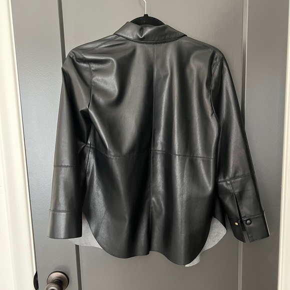 Nanushka Naum button up faux leather shirt - Picture 5 of 8